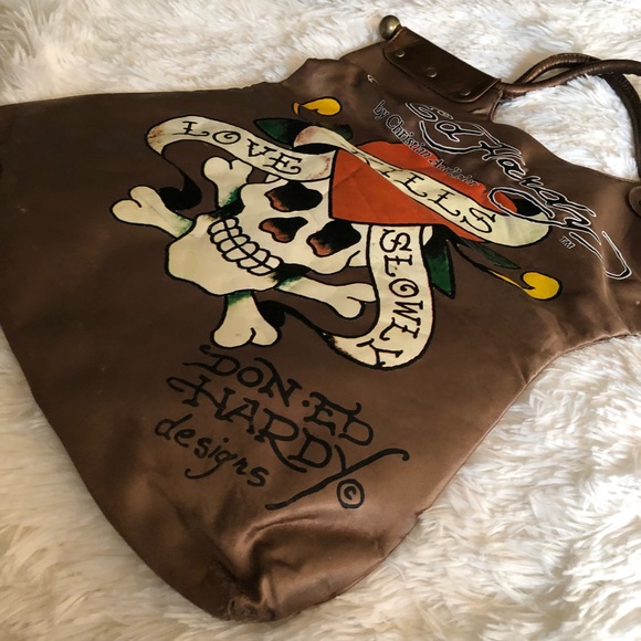 🎉🥳3x HP🎉🥳Ed Hardy Tote  Purse - Picture 2 of 9